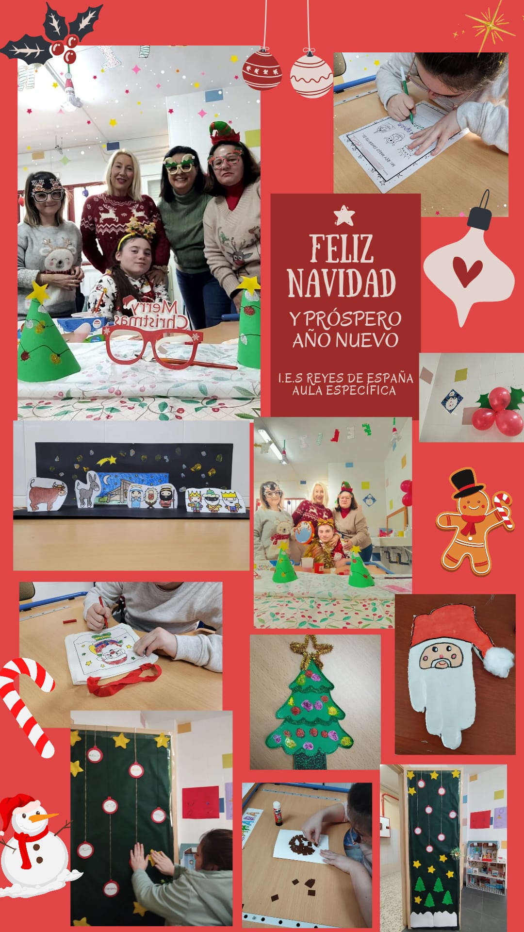 Navidad IES Reyes desde el Aula Específica