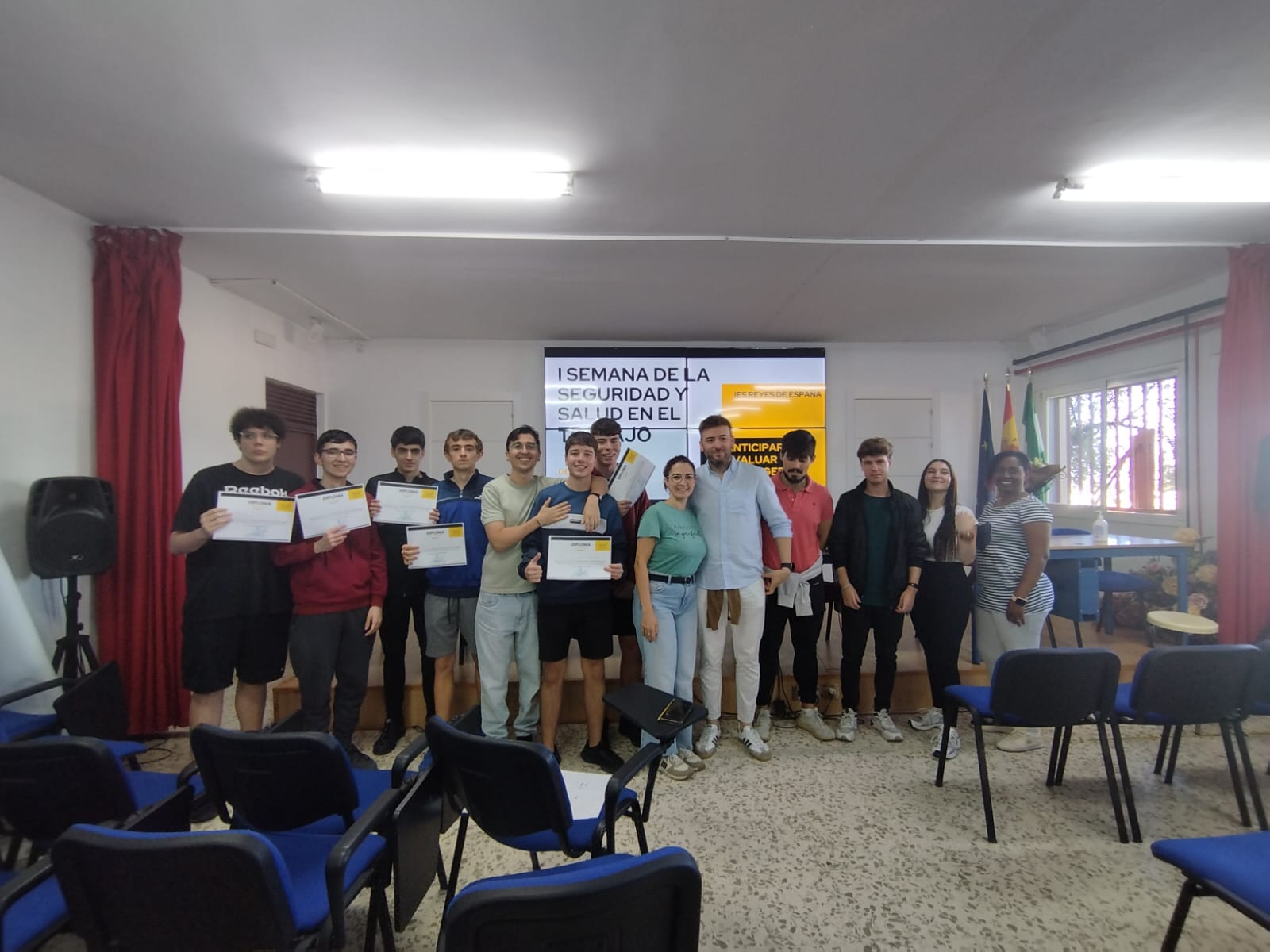 Éxito de la Semana Europea de la Seguridad y Salud en el Trabajo en el IES Reyes de España